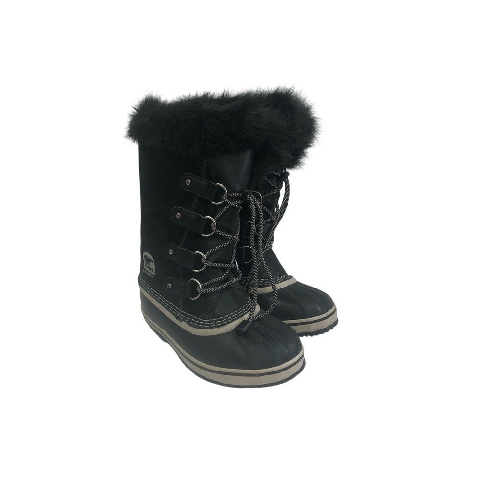 Sorel‎ Black and Cream Rubber Boots